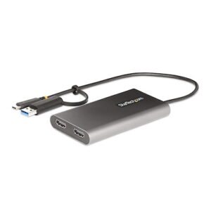 Startech.Com 109B-USBC-HDMI USB-C to Dual-HDMI Adapter 4K 60Hz PD