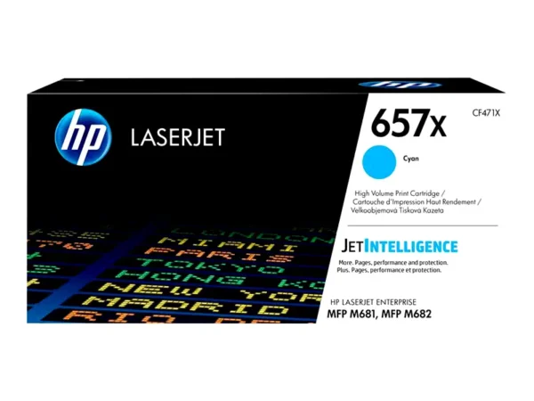 Hp CF471X 657X Cyan LaserJet Toner Cartridge