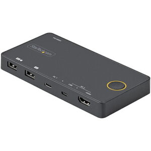 Startech.Com SV221HUC4K 2 Port USB-A + HDMI/USB-C KVM Switch 4K
