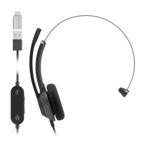 Cisco HS-W-321-C-USBC Headset 321 Wired Single On-Ear Carbon B