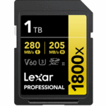 1TB - Lexar® Professional 1800x SDXC™ UHS-II Card GOLD Series