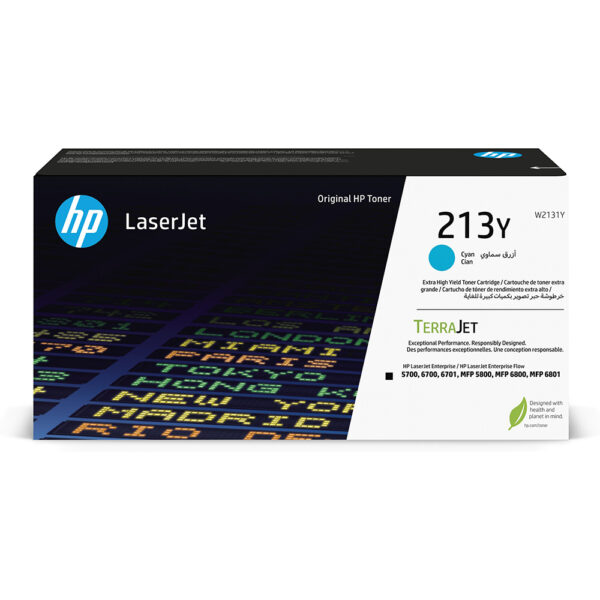 Hp W2131Y HP 213Y Cyn Original LaserJet Toner Crtg