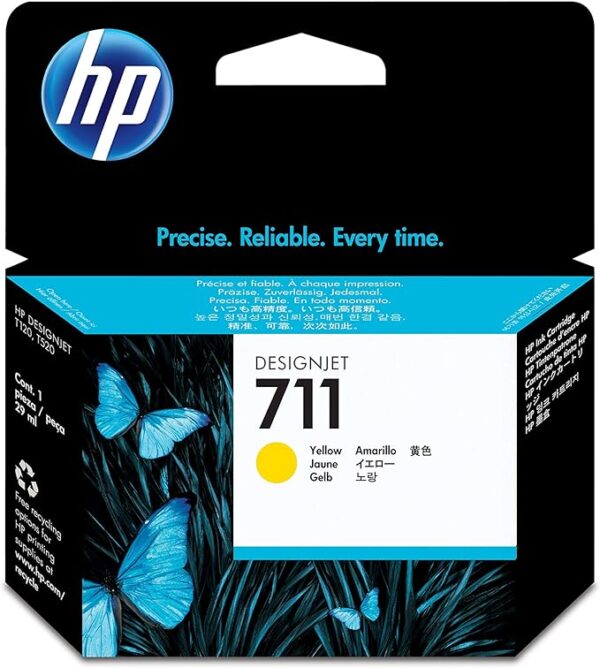 Hp CZ132A HP 711 29ml Yellow Ink Cartridge.