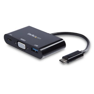 Startech.Com CDP2VGAUACP USB-C TO VGA MULTIFUNCTION ADAPTER - PD
