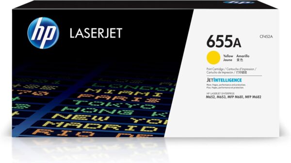 Hp CF452A 655A Yellow LaserJet Toner Cartridge
