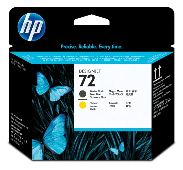Hp C9384A HP 72 Matte Black / Yellow Printhead.