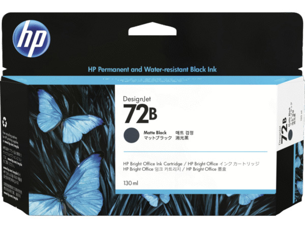 Hp 3WX06A HP 72B 130ml Matte Black Ink Cartridge