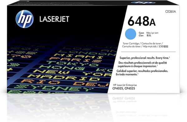 Hp CE261A 648A CYAN LJ TONER CART CE261A