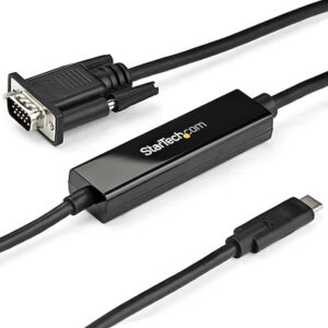 Startech.Com CDP2VGAMM1MB 1M (3 FT.) USB-C TO VGA ADAPTER CABLE