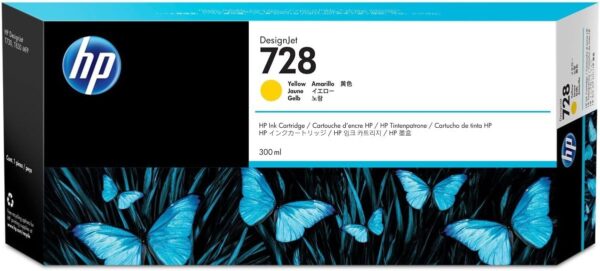 Hp F9K15A HP 728 300-ml Yellow Ink Crtg