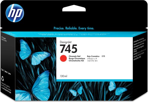 Hp F9K06A INK CARTRIDGE NO 745 CHROM RED 300ML