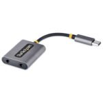 USB-C Headphone Splitter/Dongle with Startech.Com USBC-AUDIO-SPLITTERMic