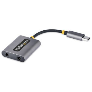 USB-C Headphone Splitter/Dongle with Startech.Com USBC-AUDIO-SPLITTERMic