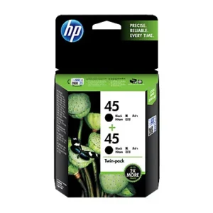 Hp CC625AA 45 BLACK TWIN PACK INK CART CC625AA