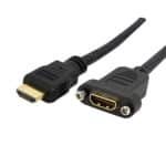 Startech.Com HDMIPNLFM3 3 ft HDMI Cable for Panel Mount - F/M