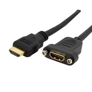 Startech.Com HDMIPNLFM3 3 ft HDMI Cable for Panel Mount - F/M