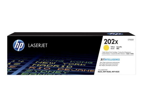 Hp CF502X HP 202X Yellow LaserJet Toner Cartridge