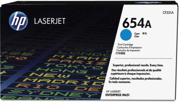 Hp CF331A 654A CYAN LJ TONER CART CF331A