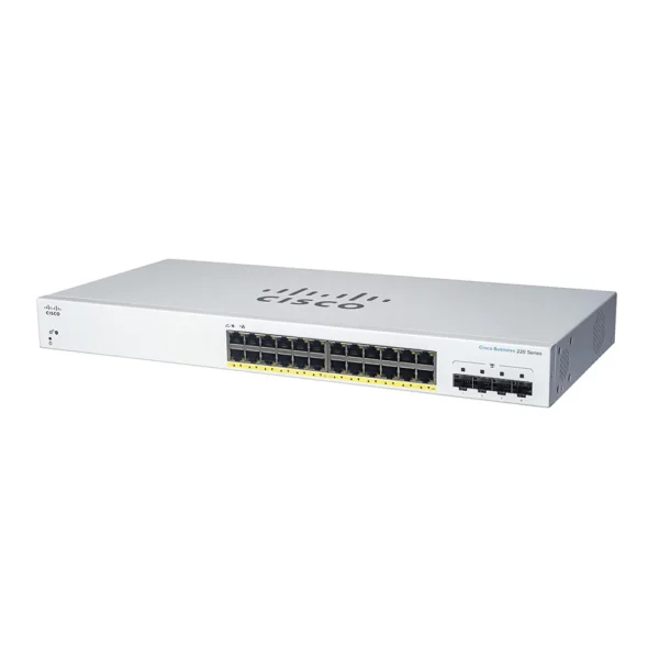 Cisco CBS220-24FP-4X-UK CBS220 Smart 24-port GE  Full PoE  4x10G