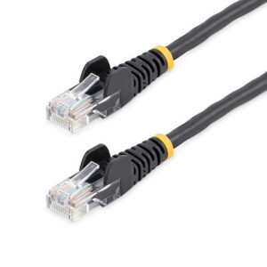 Startech.Com 45PAT50CMBK 0.5M BLACK SNAGLESS CAT5E PATCH CABLE