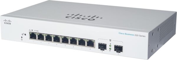 Cisco CBS220-8FP-E-2G-UK CBS220 Smart 8-port GE  Full PoE  Ext PS