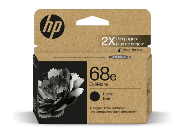 Hp 7FP22TA 68E EVOMORE BLACK ORIGINAL INK CARTRIDGE