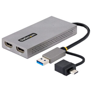 Startech.Com 107B-USB-HDMI USB to Dual HDMI Adapter 4K30Hz + 1080p