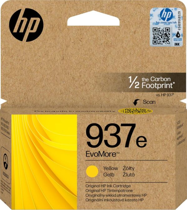 Hp 4S6W8NA HP 937E EVOMORE YELLOW ORIGINAL INK CRTG