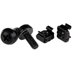 Startech.Com CABSCREWM62B M6 SCREWS CAGE NUTS - 100 PACK BLACK