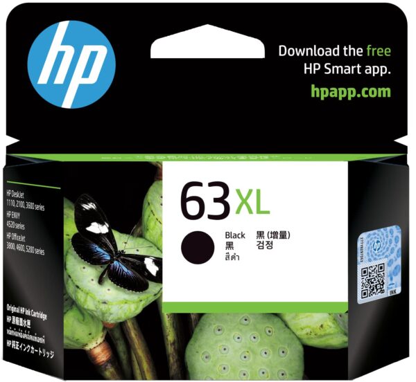 Hp F6U64AA 63XL BLACK INK CART F6U64AA