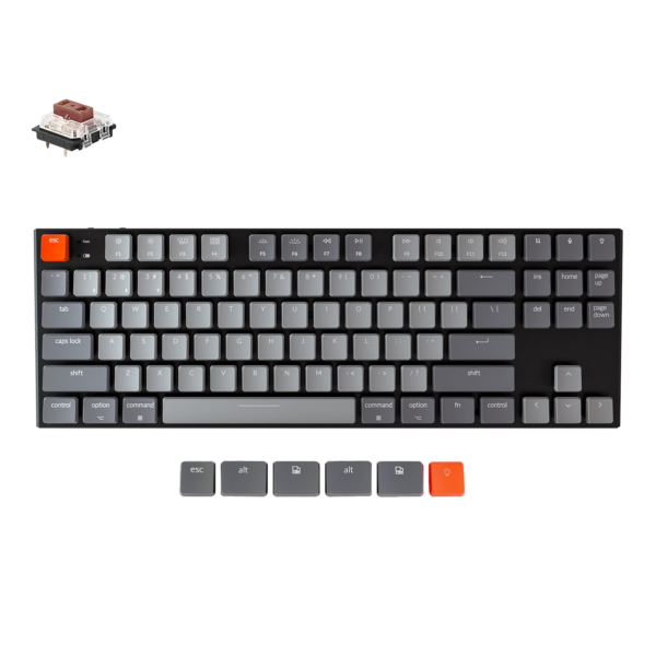 Keychron K1 v4 104 Key RGB Gateron Low-Profile Brown Switch