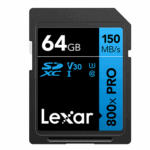 64GB - Lexar® High-Performance 800x PRO SDHC™/SDXC™ UHS-I Card BLUE Series