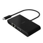 Belkin USB‑C Multimedia + Charge Adapter – 5‑in‑1 Hub with 100 W Power Delivery(AVC004BTBK)