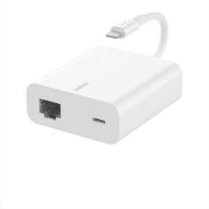 Belkin B2B165BT LTG ETHERNET ADPT POWER PASS THRU WHITE