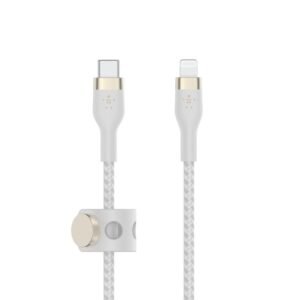 Belkin CAA011BT1MWH BOOST CHARGE USB-C to LTG Braided Silic.