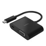 Belkin AVC001BTBK USB-C to VGA + Charge Adapter BLK