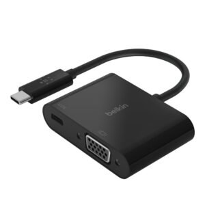 Belkin AVC001BTBK USB-C to VGA + Charge Adapter BLK