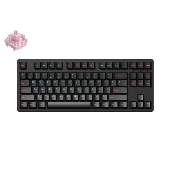 AKKO Keyboard 3087DS - Midnight (Akko Pink Linear)