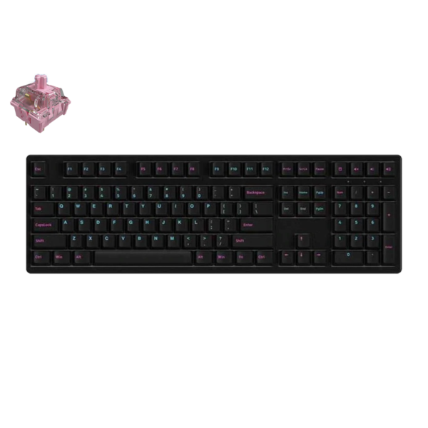 AKKO Keyboard 3108DS - Midnight (Akko Pink Linear)