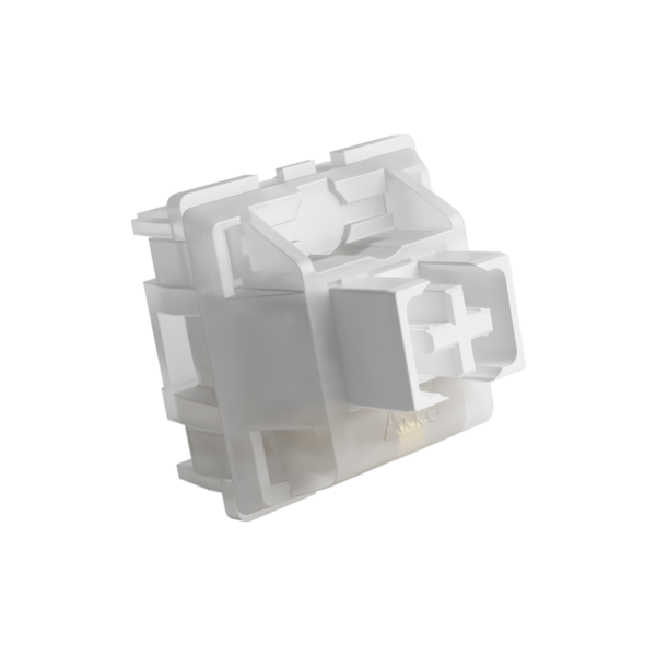 Akko CS Jelly White Linear Switches for Mechanical Keyboard AK-6925758614450a Light Quiet Keyswitches (45 pcs)