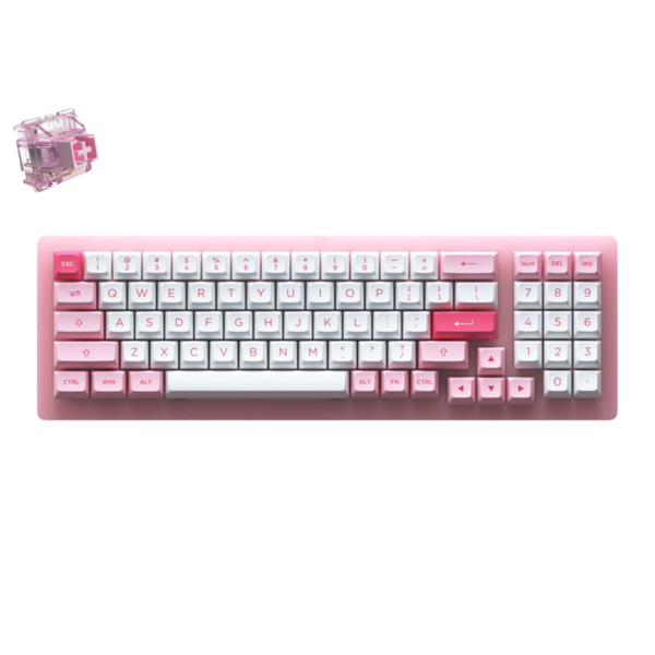 AKKO Keyboard RGB Hotswap - ACR98 Mini Combo (CS Jelly Pink + Prunus Lannesiana)