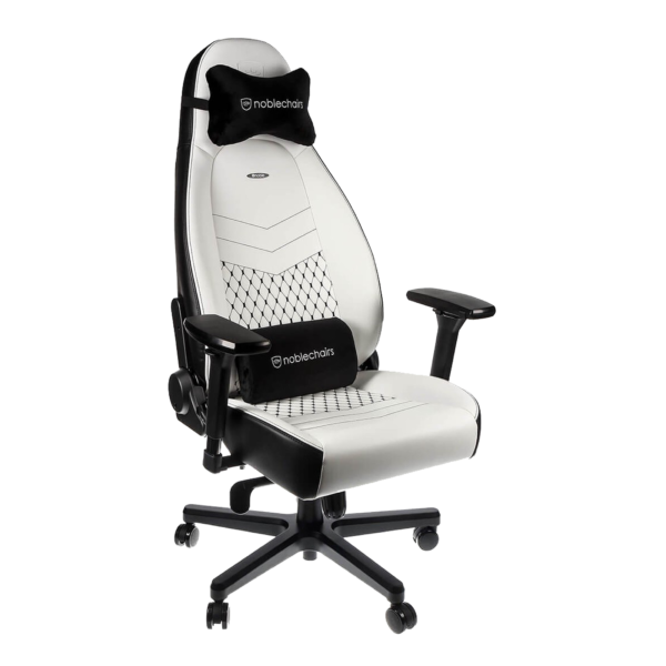 Noblechairs ICON Gaming Chair - WHITE/BLACK