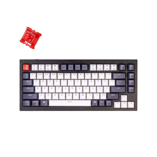 Keychron Q1 - Carbon Black + Phantom Red Switch