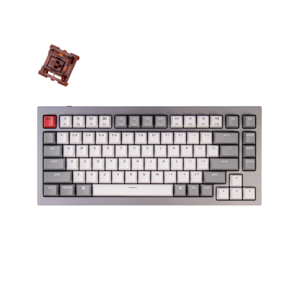 Keychron Q1 - Space Grey + Phantom Brown Switch