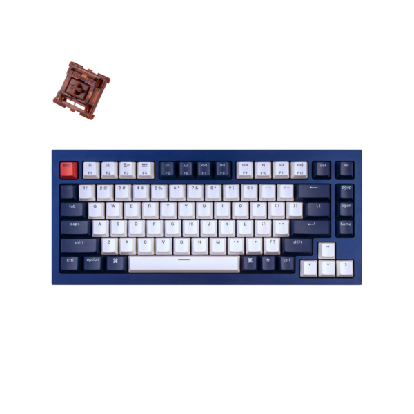 Keychron Q1 - Navy Blue + Phantom Brown Switch