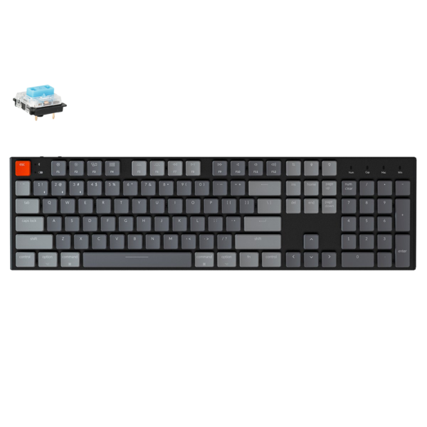 Keychron K1 v4 104 Key RGB Gateron Low-Profile Blue Switch