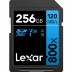 256GB - Lexar® High-Performance 800x SDHC™/SDXC™ UHS-I Card BLUE Series