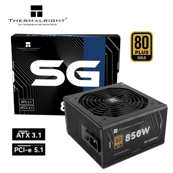 Thermalright SG Gold 850W (Non Modular ATX3.1+Gen5) - Black