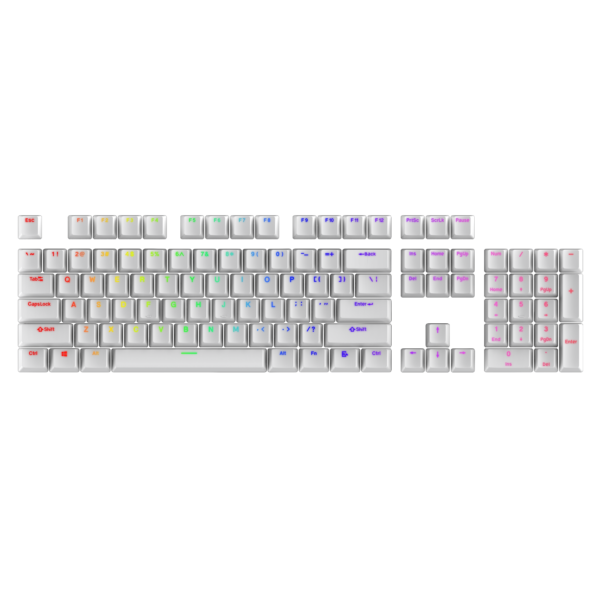 Tecware PBT Keycap Set (White)