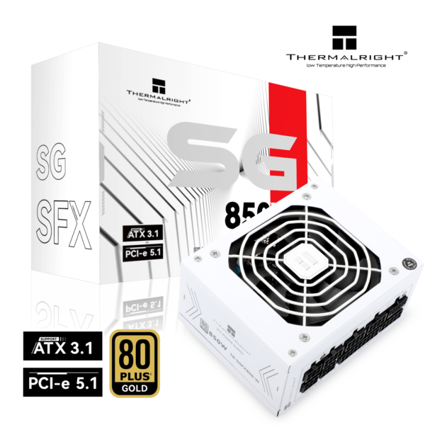 Thermalright SFX 850W Gold Modular ATX3.1+Gen5.1 - White